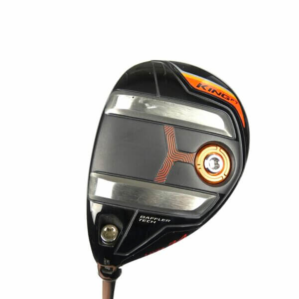 Left Handed Cobra King F7 3-4 Hybrid / 19-22 Degree / Matrix Ozik Red Tie HQ4 Stiff Flex