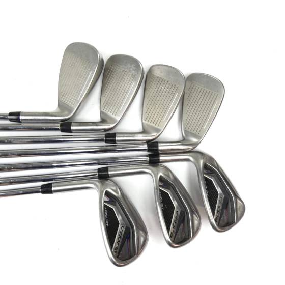 Left Handed Cobra Aerojet Irons / 5-GW / KBS S-Taper Lite Stiff Flex