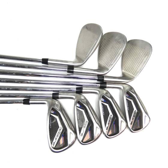 Left Handed Cobra Aerojet Irons / 5-GW / KBS S-Taper Lite Stiff Flex