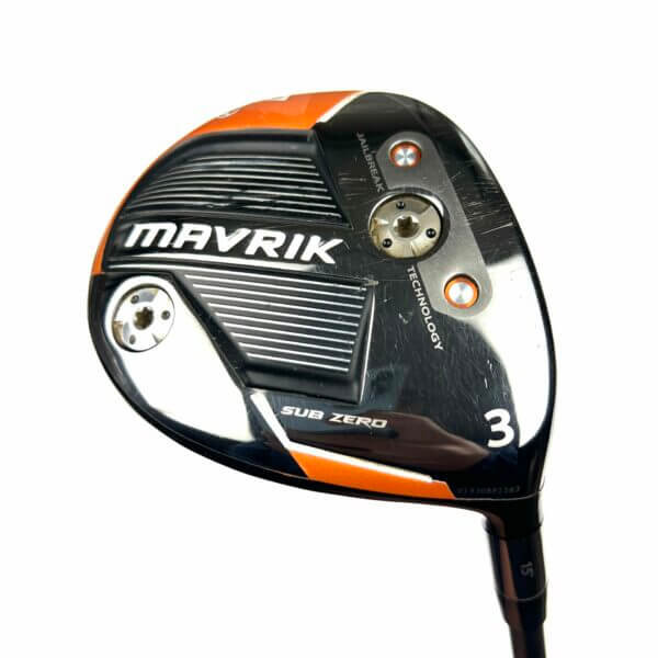 Callaway Mavrik Sub Zero 3 Wood / 15 Degree / Aldila Rogue 130 MSI Stiff Flex