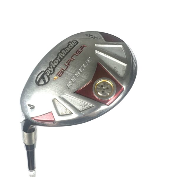 Left Handed Taylormade Burner Rescue 4 Hybrid / 22 Degree / REAX 65 Regular Flex