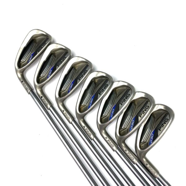 Left Handed Ping G30 Irons / 5-PW + UW / TFC 419 Senior Flex / Black Dot