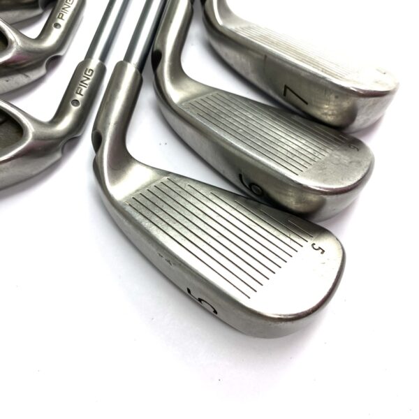 Left Handed Ping G30 Irons / 5-PW + UW / TFC 419 Senior Flex / Black Dot
