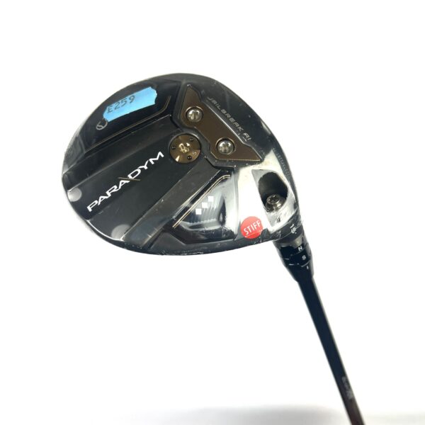 New Callaway Paradym Triple Diamond 3 Wood / 15 Degree / Kai'li White 70 Stiff Flex
