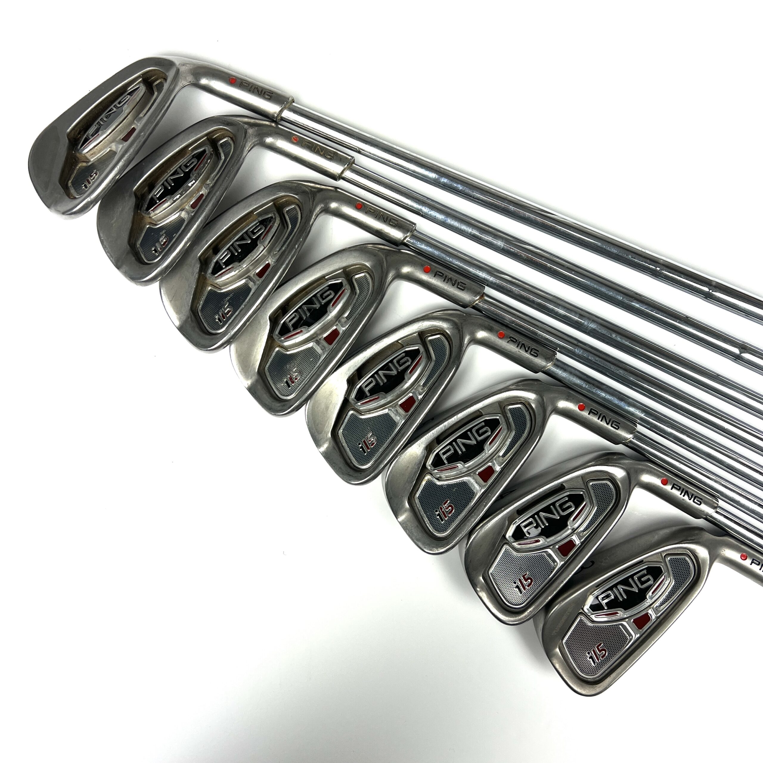Ping i15 Silver Dot 9 Iron AWT Stiff Steel Shaft Ping Grip Ping i15 Silver Dot 9 Iron AWT Stiff Steel Shaft Ping Grip