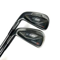 Left Handed Cobra King Forged Tec Black irons / 5-GW / KBS S Taper 130 X Stiff Flex
