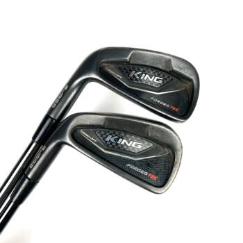 Left Handed Cobra King Forged Tec Black irons / 5-GW / KBS S Taper 130 X Stiff Flex