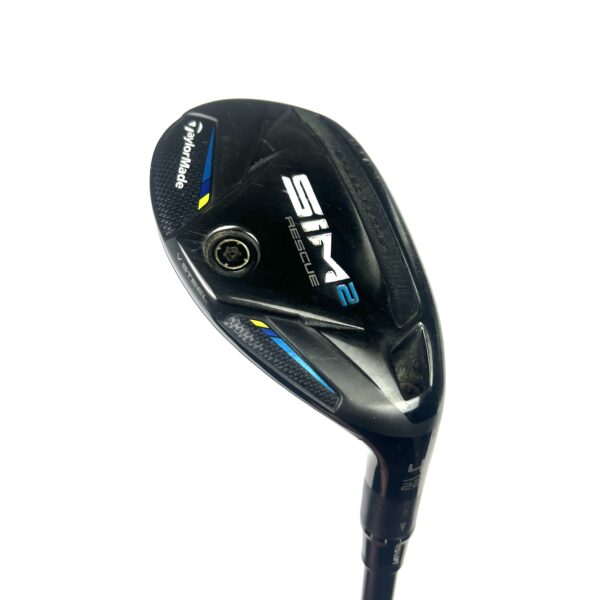 Taylormade Sim2 Rescue 4 Hybrid / 22 Degree / Tensei Raw Blue AV Series 80 Stiff Flex