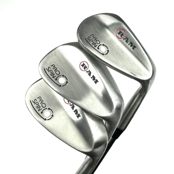 Ram Pro Spin Wedge Set / 52, 56, 60 Degree / RAM Regular Flex