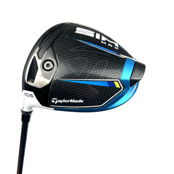 Left Handed Taylormade Sim2 Max Driver / 10.5 Degree / Hzrdus X-Stiff Flex