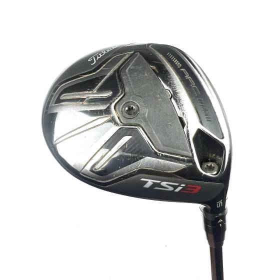 Titleist TSI3 3 Wood / 15 Degree / Tensei Raw White AV Series 75 Stiff Flex