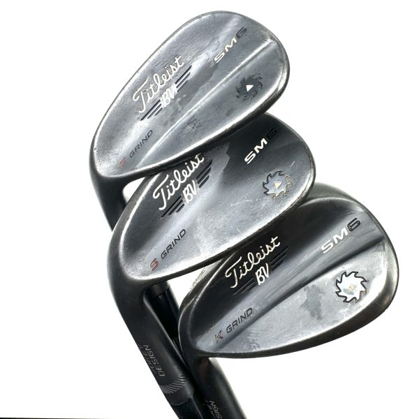 Left Handed Titleist Vokey SM6 Wedge Set / 50,54 & 58 / Wedge Flex