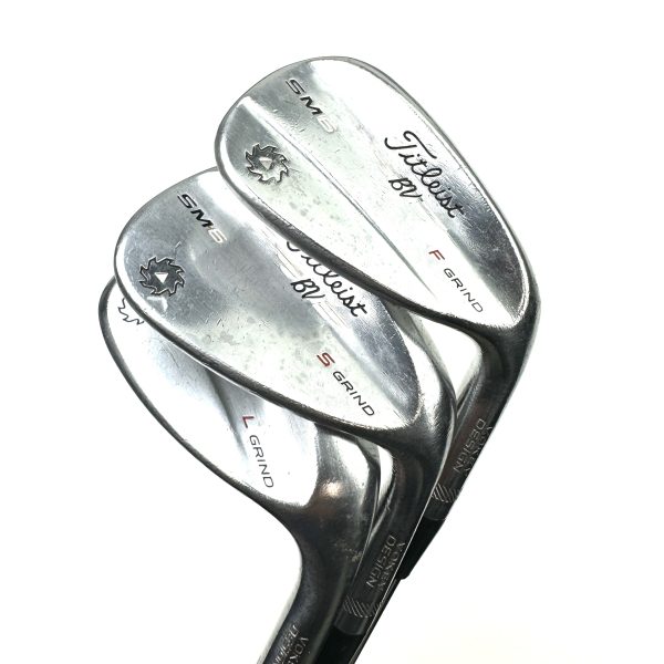 Titleist Vokey SM6 Wedge Set / 52, 56, 60 Degree / Project X Stiff Flex