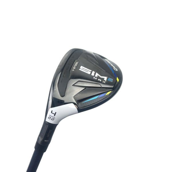 Left Handed Taylormade Sim2 Max 4 Hybrid / 22 Degree / Ventus 7S Stiff Flex