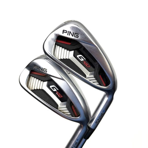Ping G410 Irons / 6-SW + UW / Ping AWT 2.0 Regular Flex / Blue Dot