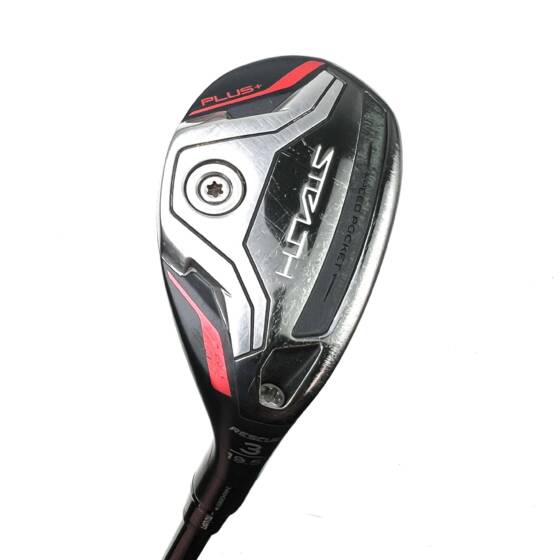 Taylormade Stealth Plus 3 Hybrid / 19.5 Degree / Hzrdus Smoke RDX Stiff Flex