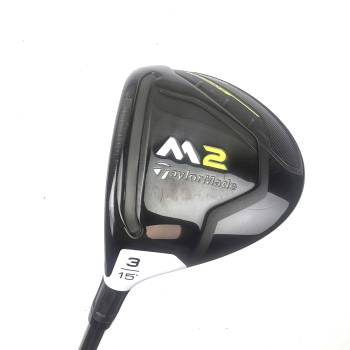 Left Handed Taylormade M2 2017 3 Wood / 15 Degree / Taylormade M2 Reax 55 Regular Flex