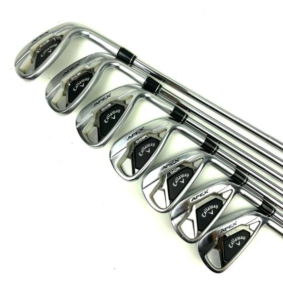 Callaway Apex DCB 21 Irons / 5-PW + AW / Elevate 115 Stiff flex