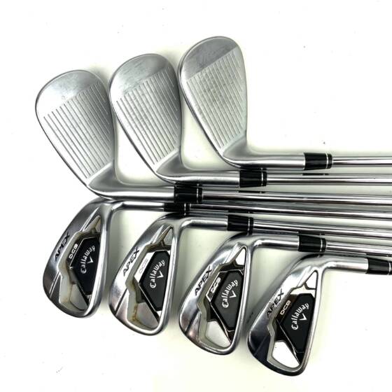 Callaway Apex DCB 21 Irons / 5-PW + AW / Elevate 115 Stiff flex
