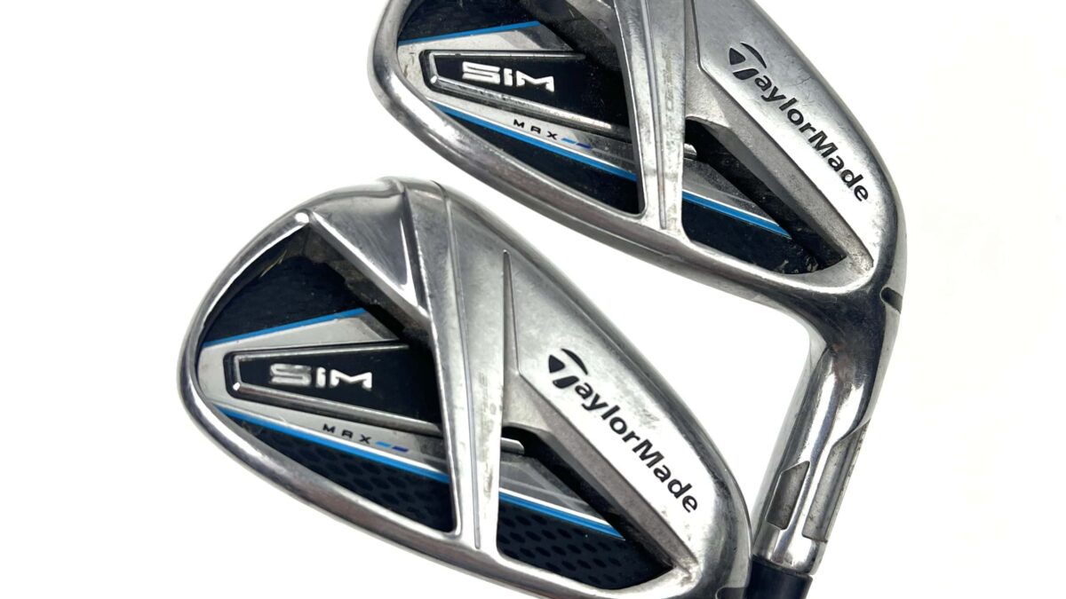 Taylormade Sim Max Irons / 5-PW + AW / KBS Max Stiff Flex