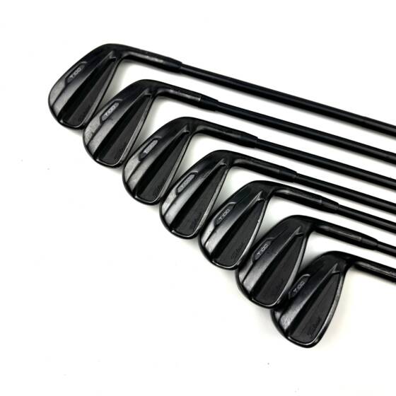 Titleist T100 2021 Black Irons / 4-PW / AMT Tour White X-100 X-Stiff Flex