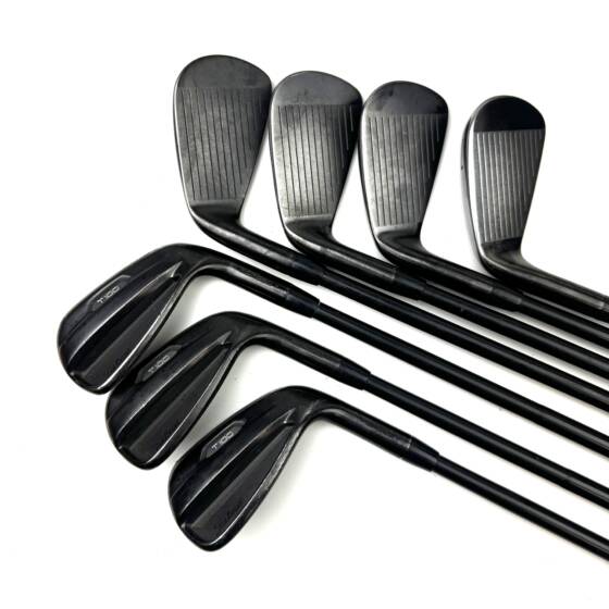 Titleist T100 2021 Black Irons / 4-PW / AMT Tour White X-100 X-Stiff Flex