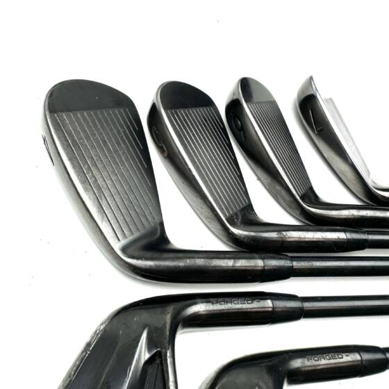 Titleist T100 2021 Black Irons / 4-PW / AMT Tour White X-100 X-Stiff Flex