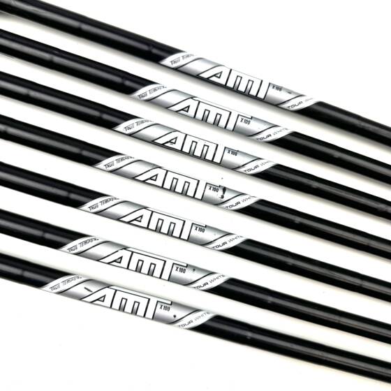 Titleist T100 2021 Black Irons / 4-PW / AMT Tour White X-100 X-Stiff Flex