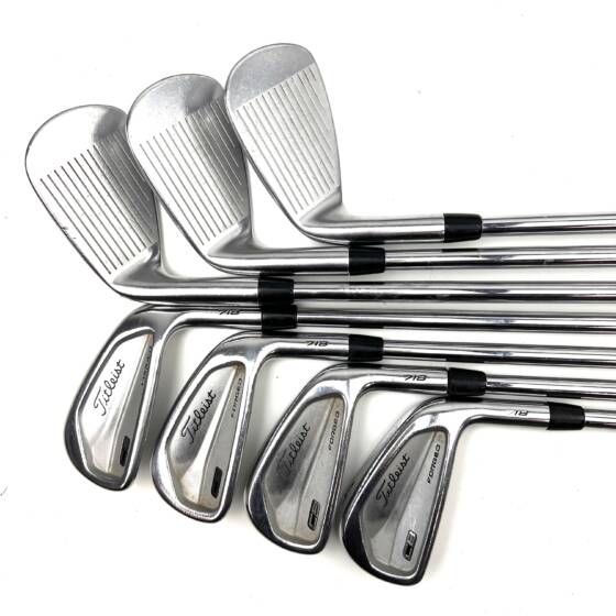 Titleist 718 CB Forged Irons / 4-PW / AMT Tour White S300 Stiff Flex