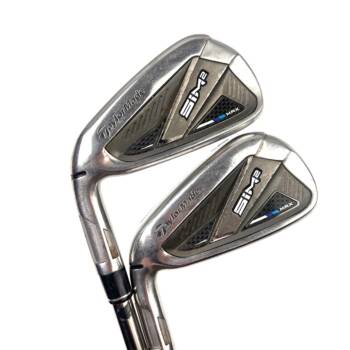 Left Handed Taylormade Sim2 Max Irons / 5-AW / Recoil ESX 460 Stiff Flex