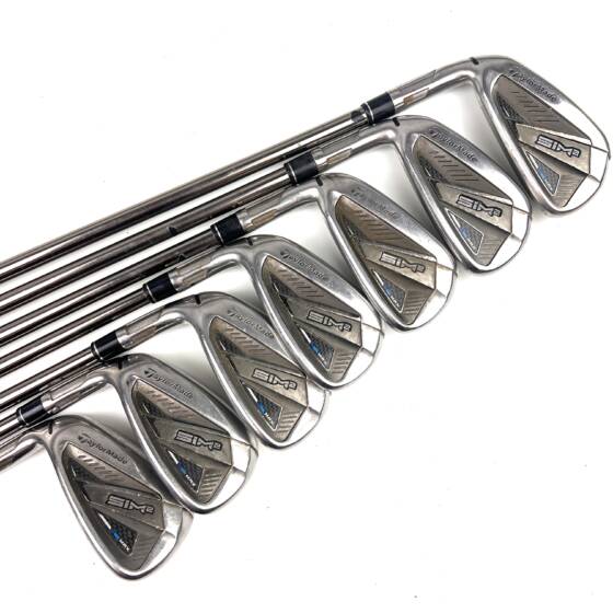 Left Handed Taylormade Sim2 Max Irons / 5-AW / Recoil ESX 460 Stiff Flex