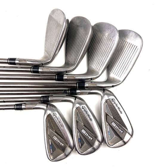 Left Handed Taylormade Sim2 Max Irons / 5-AW / Recoil ESX 460 Stiff Flex