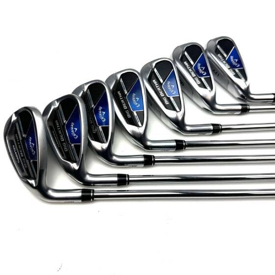 Left Handed Callaway Big Bertha B21 Irons / 5-SW / KBS Max CT80 Regular Flex