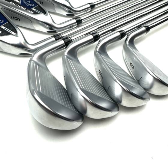 Left Handed Callaway Big Bertha B21 Irons / 5-SW / KBS Max CT80 Regular Flex