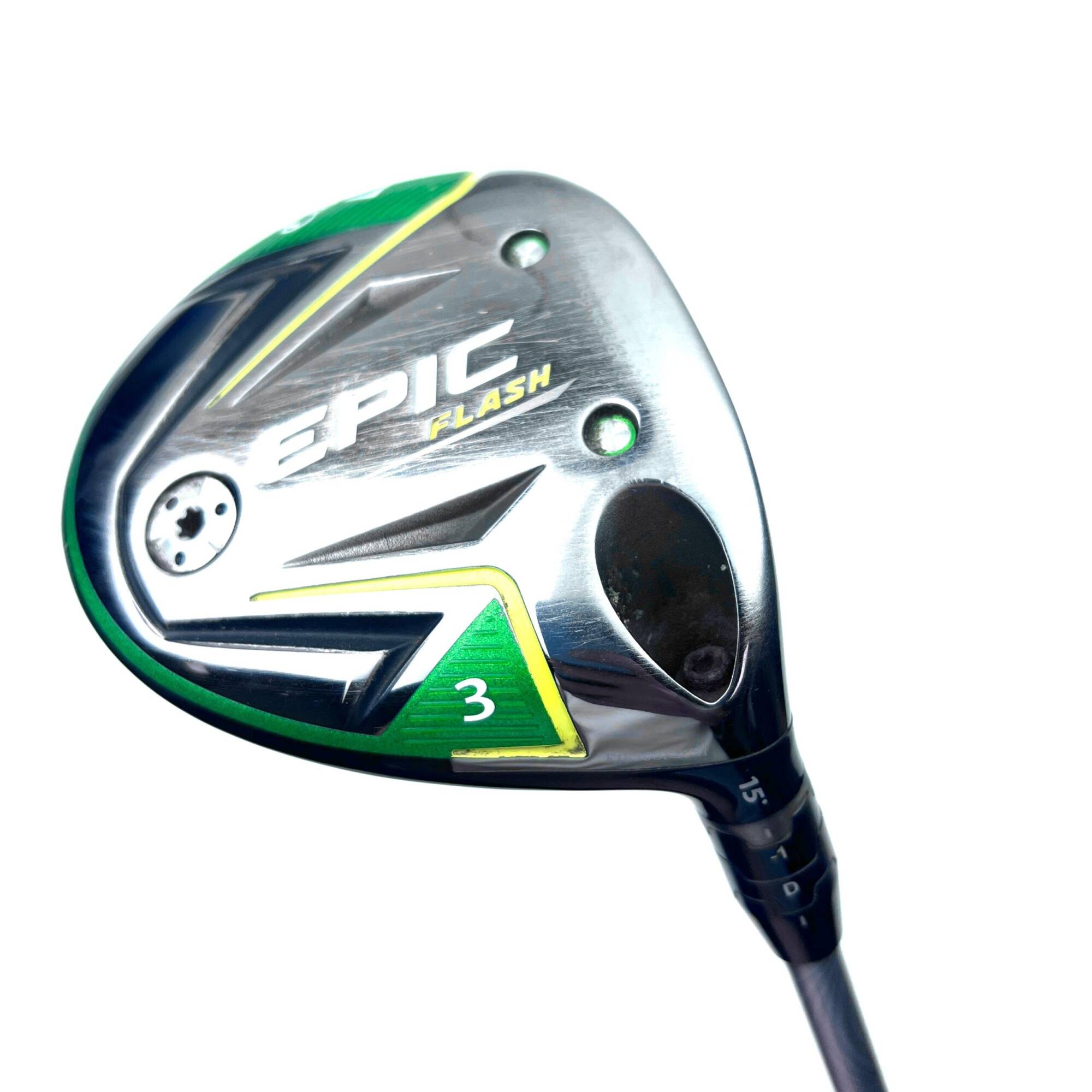 Callaway Epic Flash 3 Wood / 15 Degree / Evenflow Green Regular Flex