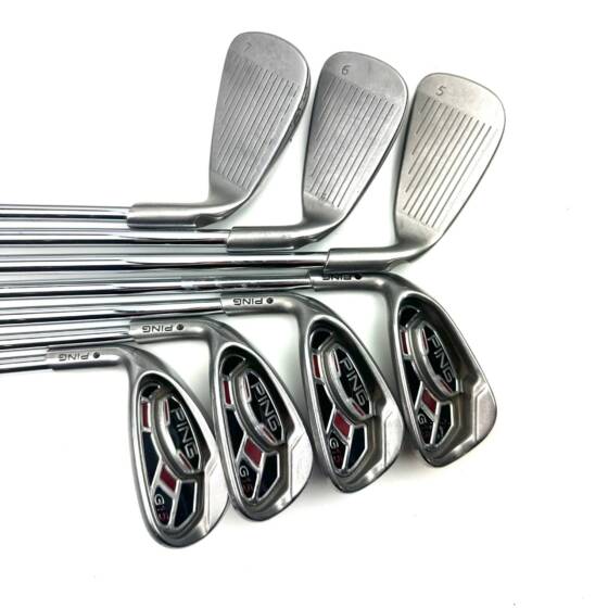 Left Handed Ping G15 Irons / 5-SW / AWT Regular Flex