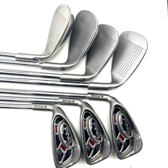Left Handed Ping G15 Irons / 5-SW / AWT Regular Flex