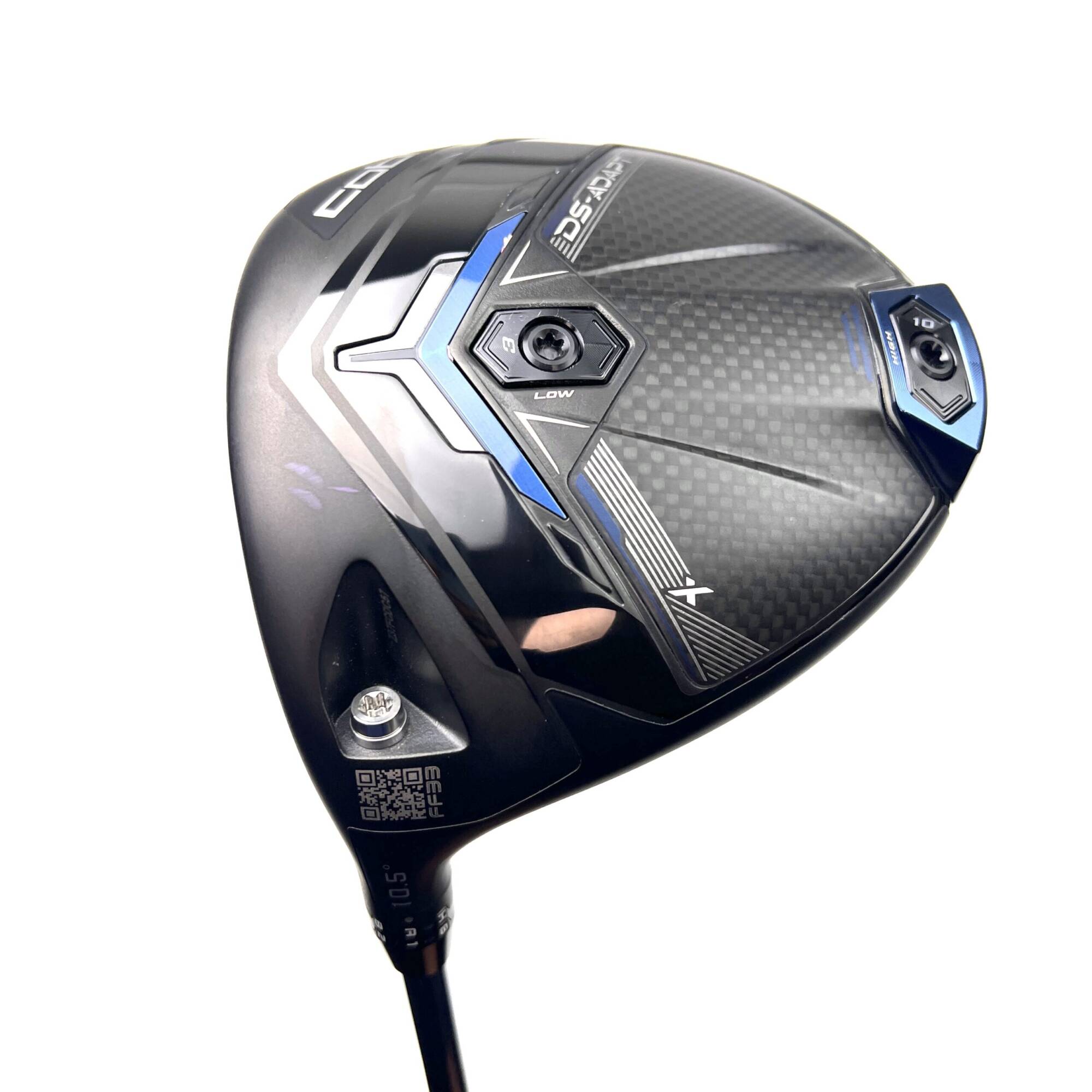 Left Handed Cobra DS-Adapt X Driver / 10.5 Degree / Denali Blue 60 Stiff Flex