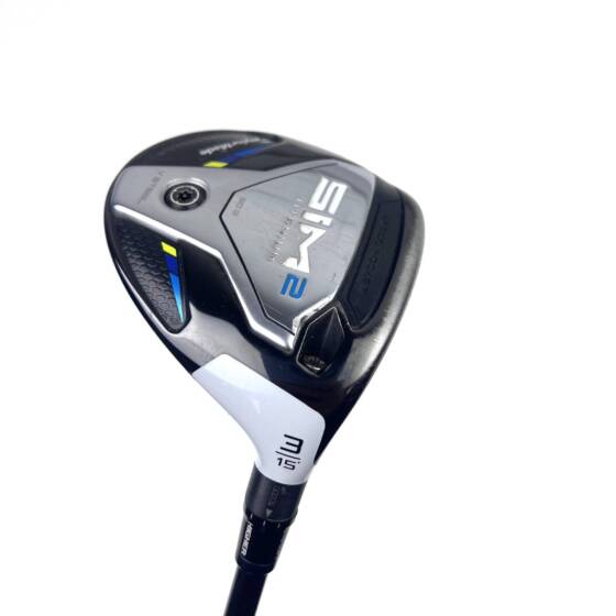 Taylormade Sim2 Titanium 3 Wood / 15 Degree / Tensei Raw Blue AV Series 65 Regular Flex