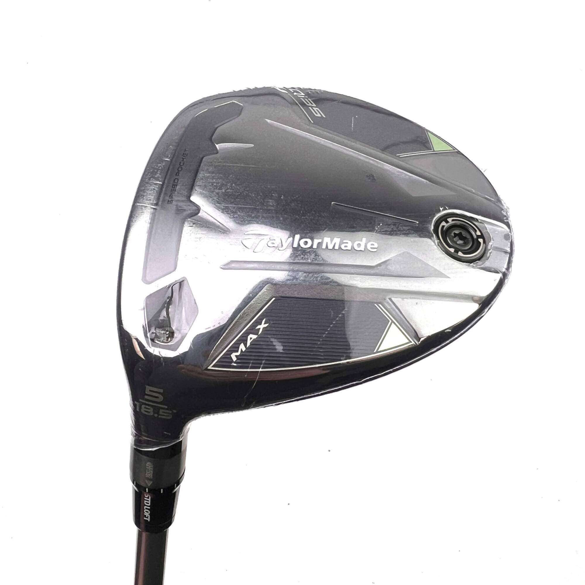 New Left Handed Taylormade QI35 Max 5 Wood / 18.5 Degree / Helium 5R Regular Flex