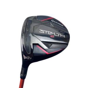 Left Handed Taylormade Stealth 2 3 Wood / 16.5 Degree / Tour AD DI-7 Stiff Flex