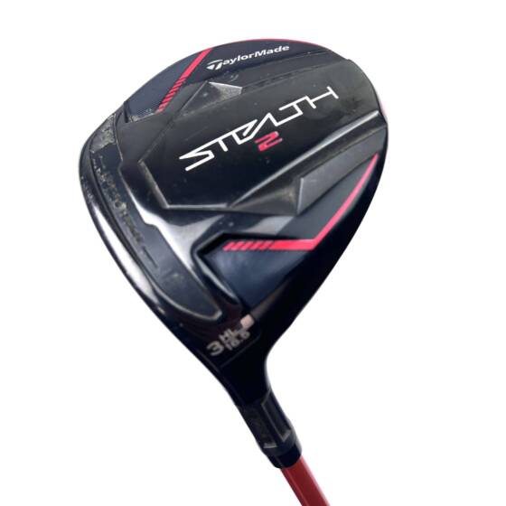 Left Handed Taylormade Stealth 2 3 Wood / 16.5 Degree / Tour AD DI-7 Stiff Flex