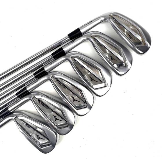 Left Handed Mizuno JPX 921 Hot Metal Irons / 5-PW / Dynamic Gold 105 R300 Regular Flex