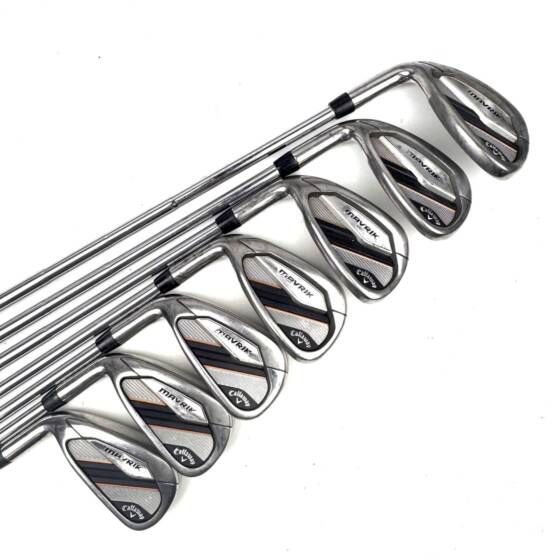 Left Handed Callway Mavrik Irons / 5-PW+AW / Dynamic Gold S300 Stiff Flex