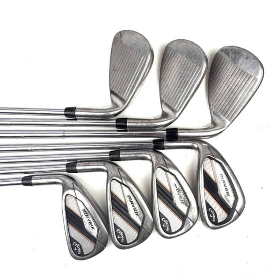 Left Handed Callway Mavrik Irons / 5-PW+AW / Dynamic Gold S300 Stiff Flex