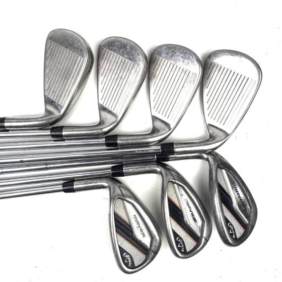 Left Handed Callway Mavrik Irons / 5-PW+AW / Dynamic Gold S300 Stiff Flex