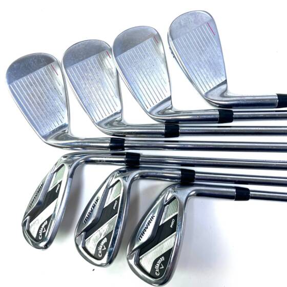 Callaway Mavrik Pro Irons / 5-PW+AW / Elevate 105 Stiff Flex