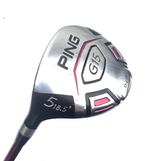 Left Handed Ping G15 5 Wood / 18.5 Degree / TFC 149 Regular Flex