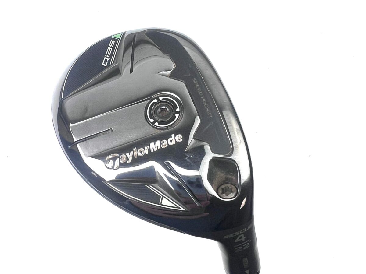 TaylorMade Qi10 MAX Rescue 23° 4H Hybrid - Right-Handed Regular Graphite - Mint