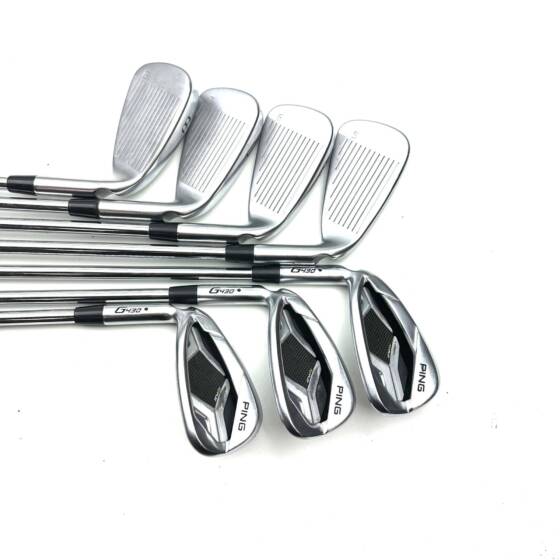 Left Handed Ping G430 Irons / 5-PW + 50 Degree / Elevate MPH 95 Regular Flex